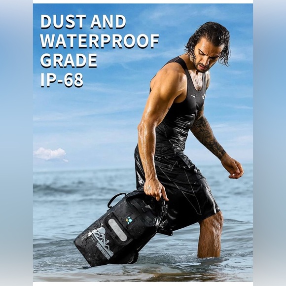 Waterproof Outdoor Sports Bag - Black - Picture 4 of 8